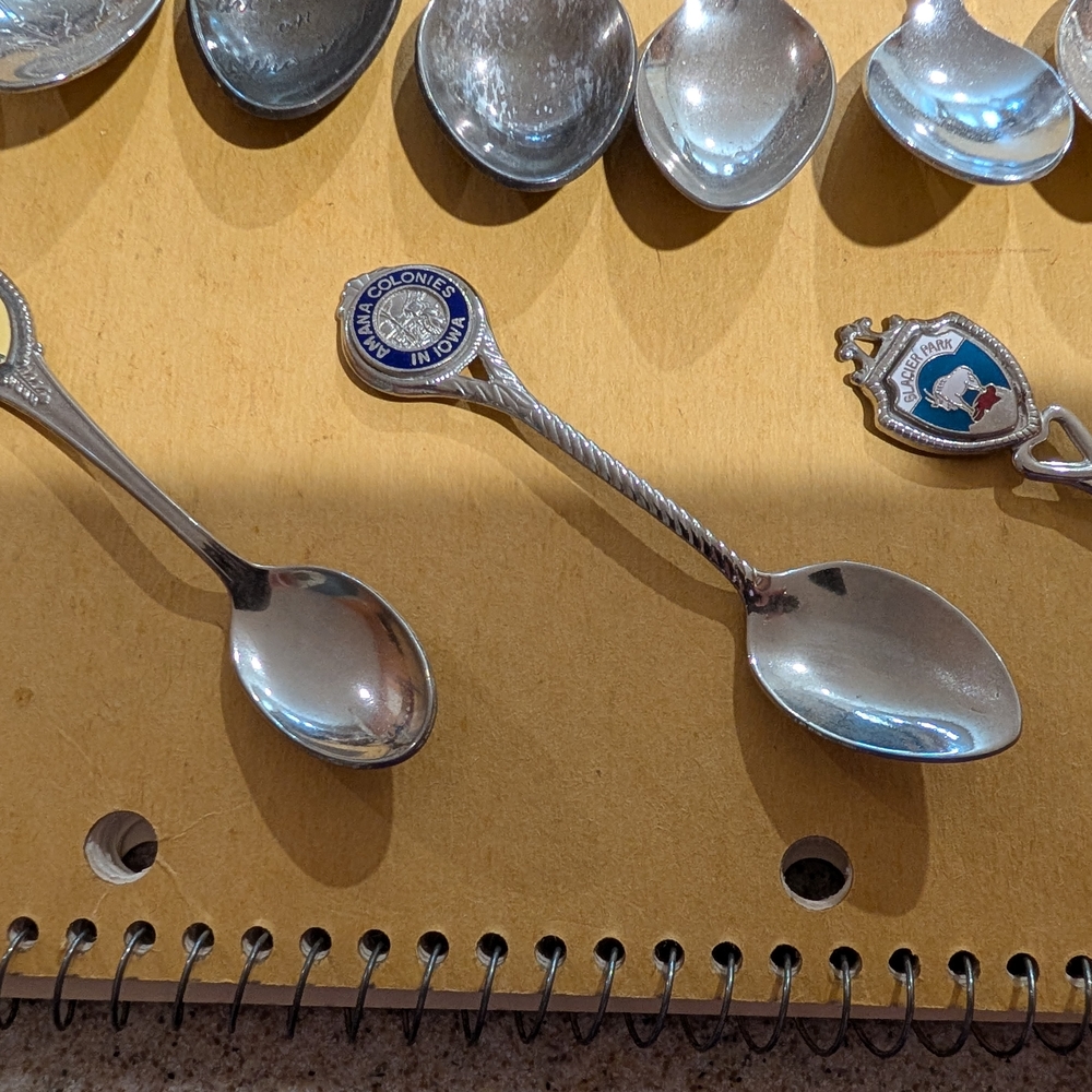Silver Collectible Spoons Set